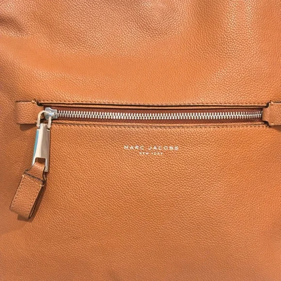 Marc Jacobs Cognac Pebbled Leather Shoulder Bag NWOT - Picture 2 of 16